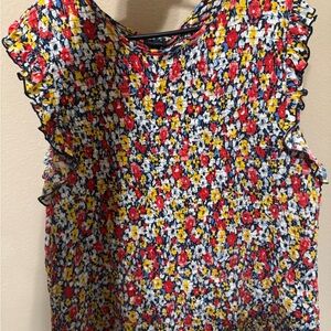 Ann Taylor Multicolor Smocked Top